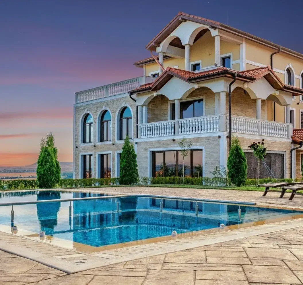 house after twilight